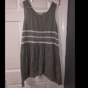 Grey and white shirt